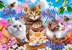 Castorland Puzzle Kittens with Flowers - 500 Teile Tiere
