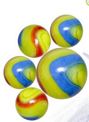 Don Juan Murmeln Aliens Spielset 20+1 bunte Murmeln