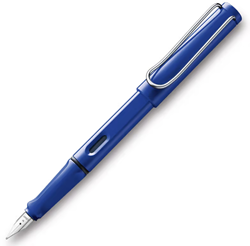 Lamy Füllfederhalter Safari blau glänzend ergonomisch mittelspitze