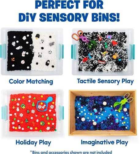 Learning Resources Spielsand Playfoam Pluffle Twist schwarz weiß sensorisches Spielzeug-2