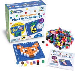 Learning Resources Pixel Kunst STEM Spielzeug - Pixel Art Challenge Set