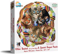 SunsOut Puzzle Katzenkorb Jigsaw Linda Elliot 750 Teile Karton-2