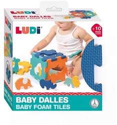 Ludi Baby Spielmatte Tiere - Lernpuzzle aus Schaumstoff für Babys