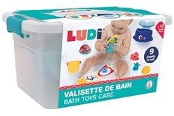 Ludi Badespielzeug Aufbewahrungskoffer - bunte Wasserspielset für Kinder