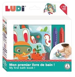 Ludi Badebuch Malbuch für die Badewanne mit Stiften Wasserspaß