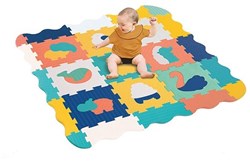 Ludi Spielmatte Schaumstofffliesen Baby - sichere Spielfläche und Ränder