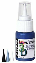 Jacquard 3D Farbe Blister Blau - Metallic Bastelfarbe 29 ml