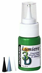 Jacquard 3D-Farbe Blistergrün 29 ml - Metallfarbe Textilkleber