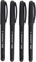 Manuscript Kalligraphie Stifte Schwarz 4 Stück Kalligrafie Set