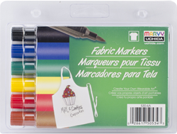 Marvy Uchida Textilmarker Brush Primär 6 Farben Set Stoffmarker