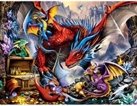 Master Pieces Puzzle Dragon's Horde EZ Grip 300 Teile Karton