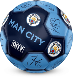 Team Merchandise Fußball Manchester City Größe 5 mit Unterschriften