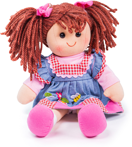 BigJigs Stoffpuppe Melody - weiche Kuschelpuppe 34 cm für Kinder-2