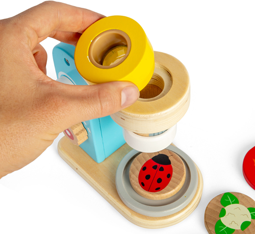 BigJigs Holz Mikroskop Lernspielzeug für Kinder - FSC Holz-3