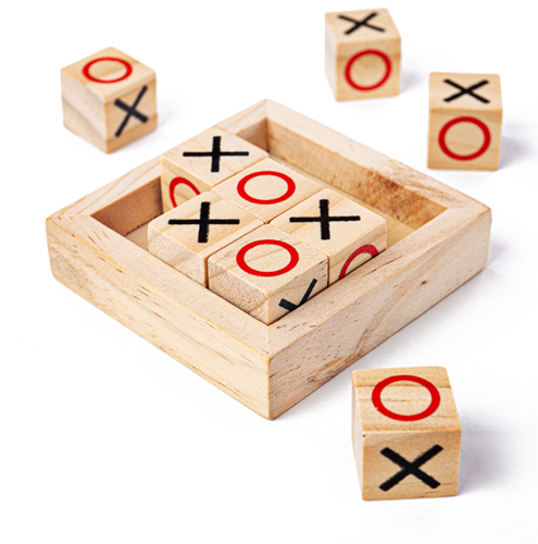 BigJigs Holz Tic Tac Toe Reisespiel mini
