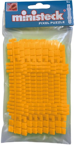 Ministeck Mosaik Neon Orange Farbstreifen Set 9 Stück - Polybag