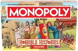 Hasbro Monopoly Brettspiel Horrible Histories Ancient Civilisations Edition