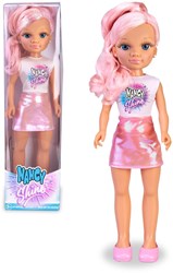 Pinypon Modepuppe Nancy Shine 45cm rosa Puppe mit glänzendem Haar