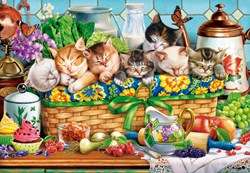 Castorland Puzzle Katzen - 1000 Teile - buntes Spielzeug