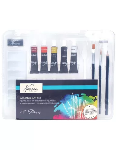 Nassau Aquarellfarben Starterset 18-teilig kreatives Spielzeug