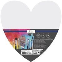 Nassau Leinwand Herz Maluntergrund 29 cm weiß Hobby Malen