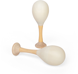 BigJigs Holzmusikinstrument Maraca natürliches Spielzeug