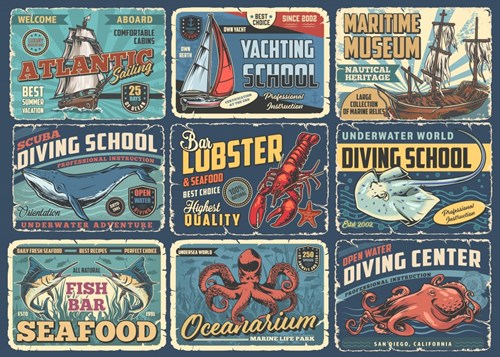 Grafika Nautische Nostalgie - 500 Teile