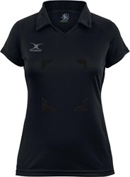 Gilbert Netball Damen Shirt Eclipse Hook and Loop schwarz Sportbekleidung