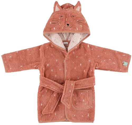 Trixie Bademantel Baumwolle Kleinkind Mrs. Cat 1-2 Jahre mit Kapuze