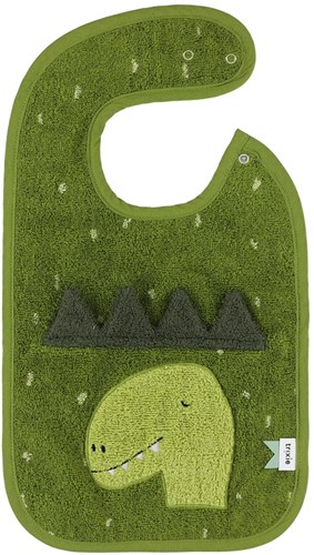 Trixie Lätzchen Baby Mr. Dino - Bio-Baumwolle - wasserdicht - grün