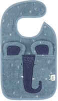 Trixie Baby Lätzchen Mrs. Elephant - Bio-Baumwolle - Blau - Verstellbar