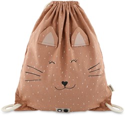 Trixie Turnbeutel - Sportbeutel für Kinder Mrs. Cat - wasserabweisend - rosa