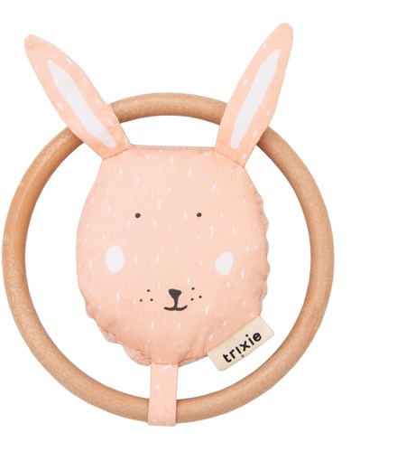 Trixie Babyrassel rosa Mrs. Rabbit - knisterndes Babyspielzeug
