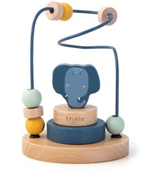 Trixie Holzperlenlabyrinth - Lernspielzeug Mrs. Elephant blau FSC