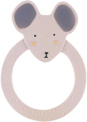 Trixie Beißring aus Naturkautschuk Mrs. Mouse - sicheres Babyspielzeug