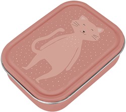 Trixie Lunchbox groß - Brotdose für Kinder Mrs. Cat rosa Edelstahl