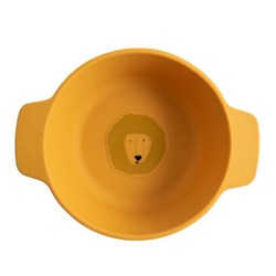 Trixie Silikon Kinderschale - Mr. Lion - gelb - sicheres Kindergeschirr