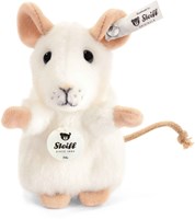 Steiff Kuscheltier Maus Pilla weiß - Plüschspielzeug 10 cm-2
