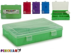 Pincello Aufbewahrungsbox Multicolor 12x3x21 cm mit 5 Fächern Plastik