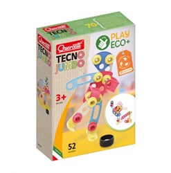 Quercetti Baukasten Eco+ Tecno Jumbo 52-teiliges Konstruktionsspielzeug
