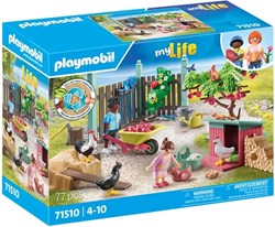 Playmobil Bauernhof Spielzeug Kleine Hühnerfarm Garten Set