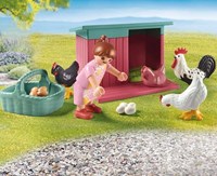 Playmobil Bauernhof Spielzeug Kleine Hühnerfarm Garten Set-3