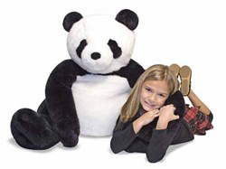 Melissa & Doug Plüschpanda Kuscheltier - großes weiches Spielzeugbär