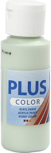 Plus Color Acrylfarbe Bastelfarbe Frühlingsgrün 60 ml - seidenmatt