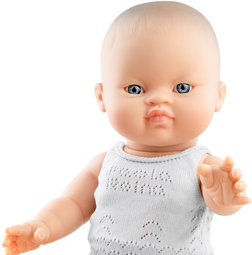 Paola Reina Babypuppe Gordi Mädchen asiatisch Unterwäsche 34 cm Vinyl-2