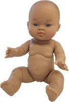 Paola Reina Babypuppe Gordi Mädchen getönt Vinyl 34cm Spielzeug-2