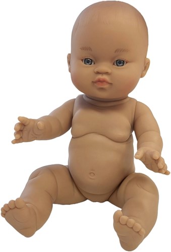 Paola Reina Babypuppe Gordi Mädchen getönt Vinyl 34cm Spielzeug-2