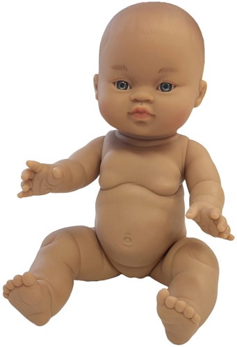 Paola Reina Babypuppe Gordi Mädchen getönt Vinyl 34cm Spielzeug-3