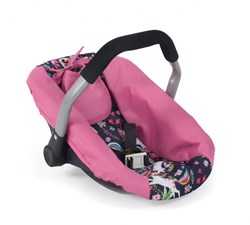 Bayer Chic 2000 Puppenautositz Einhorn navy-pink Maxi-Cosi Stil Babypuppen