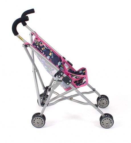 Bayer Chic 2000 Puppenbuggy Roma Einhorn dunkelblau rosa Buggy-2